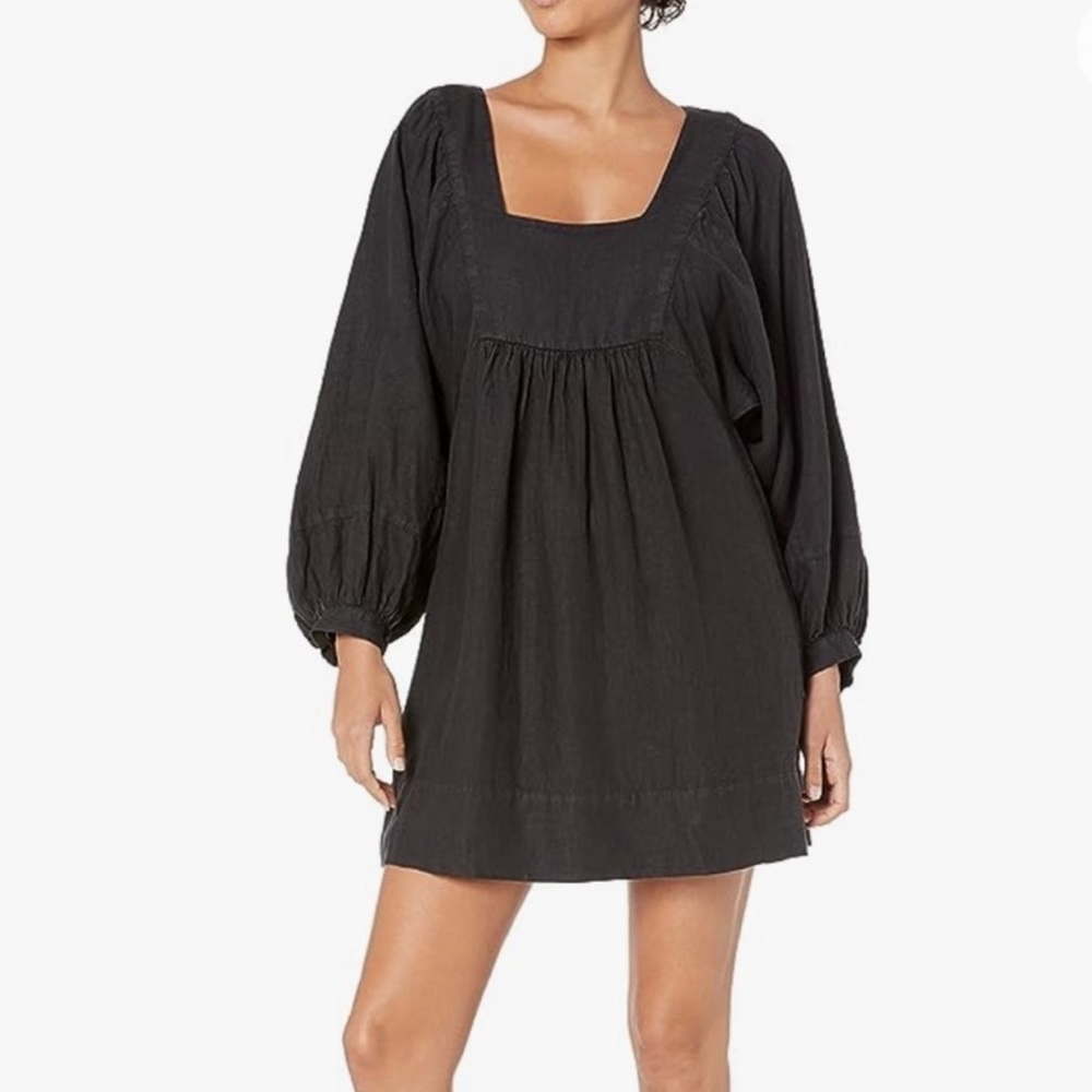 Joie Black Linen Mini Dress